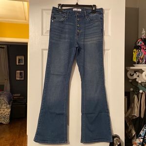 Petite kancan flare jeans